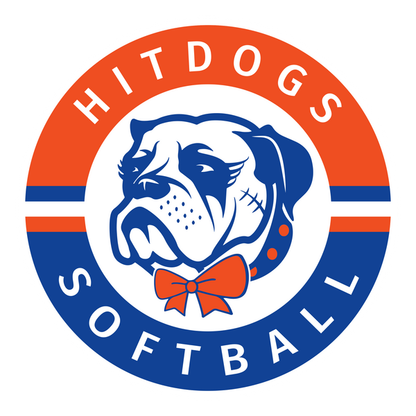 Hit Dogs Softball Decal