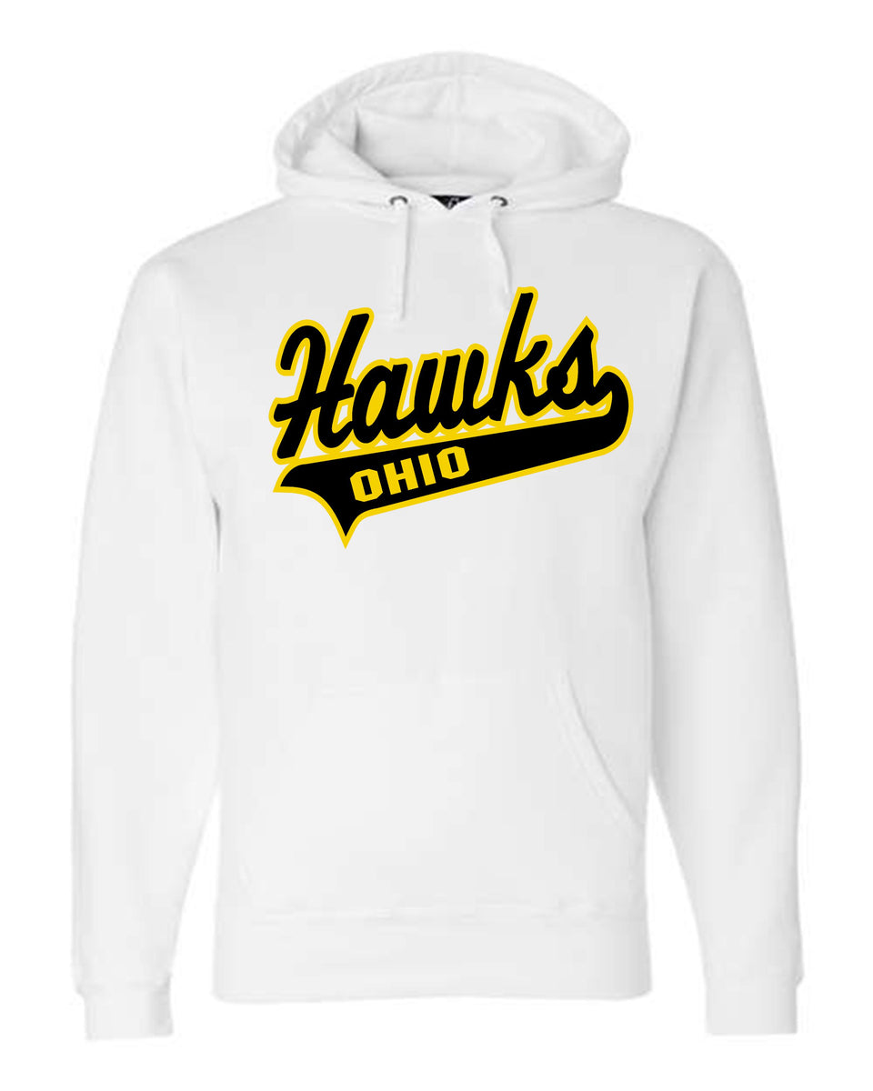 Ohio Hawks Premium White Hoodie Boxcar Boutique