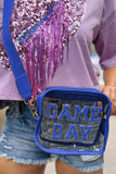 GAME DAY Clear Shoulder Bag (Blue & Red)