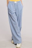 Royal Gingham Lounge Pants