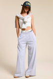 Wide Leg Cotton Jogger Sweatpants