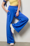 Wide Leg Cotton Jogger Sweatpants