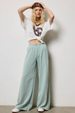Wide Leg Cotton Jogger Sweatpants
