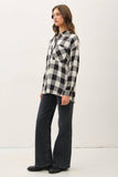 Black & Cream Buffalo Check Flannel Shirt