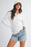 White Layering Henley