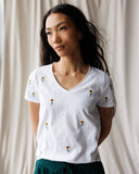 Sunflower Fields Embroidered Tee