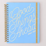 Large 17-Month Academic Planner, Good Things Ahead - Blue