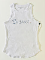 Braves Scribble Embroidered Tank