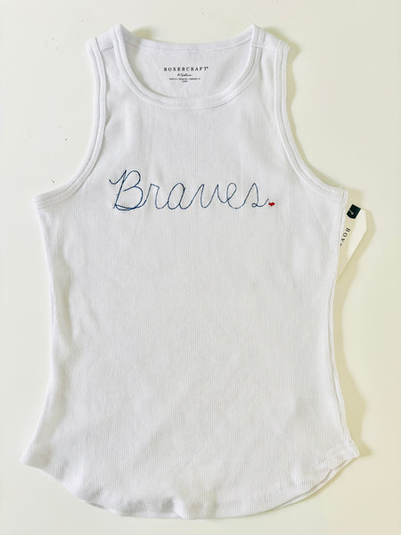 Braves Scribble Embroidered Tank