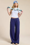 Wide Leg Cotton Jogger Sweatpants