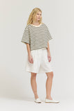 Spring Fling Cropped Stripe Tee