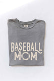 BASEBALL MOM Mineral Washed Graphic Top