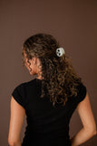 White Skull Claw Clip