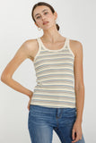 RIBBED MULTI STRIPED TANK