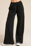 Wide Leg Cotton Jogger Sweatpants