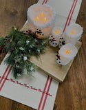 Snowman Flame LED Candle