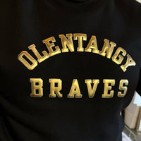 Olentangy Braves Gold Glitter (or Puff Metallic) Unisex Crewneck