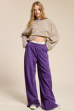 Wide Leg Cotton Jogger Sweatpants