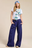 Wide Leg Cotton Jogger Sweatpants