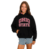 Ohio State OSU Buckeyes Black Gingham Hoodie