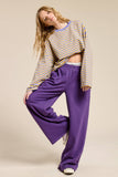 Wide Leg Cotton Jogger Sweatpants