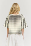 Spring Fling Cropped Stripe Tee
