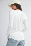 White Layering Henley