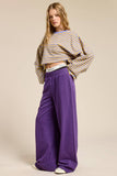 Wide Leg Cotton Jogger Sweatpants