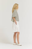 Spring Fling Cropped Stripe Tee