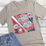 Baseball Boho Hey Batter Batter Swing Graphic Tee