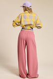 Wide Leg Cotton Jogger Sweatpants