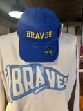 Braves Royal Distressed Cap