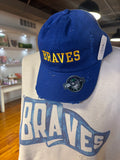 Braves Royal Distressed Cap