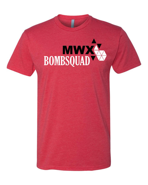MWX Bombsquad Red Heather T-Shirt (adult & youth)