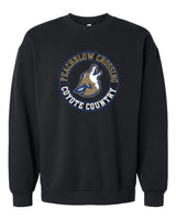 Peachblow Coyote Country Unisex Crewneck Fleece