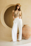 Wide Leg Cotton Jogger Sweatpants