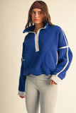 Cobalt Sherpa Half-Zip