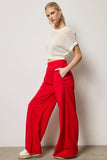 Wide Leg Cotton Jogger Sweatpants