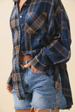Navy Plaid Flannel