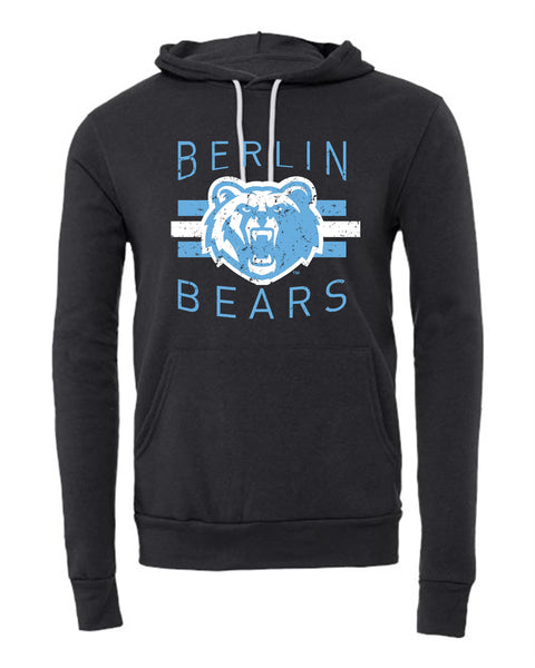 Berlin Bears Distressed Dark Gray Hoodie