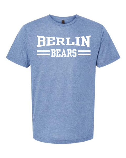 Berlin Bears Athletic Blue Triblend Unisex T-Shirt