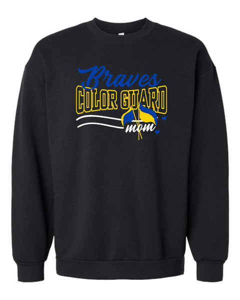 Braves Color Guard Mom Crewneck Fleece