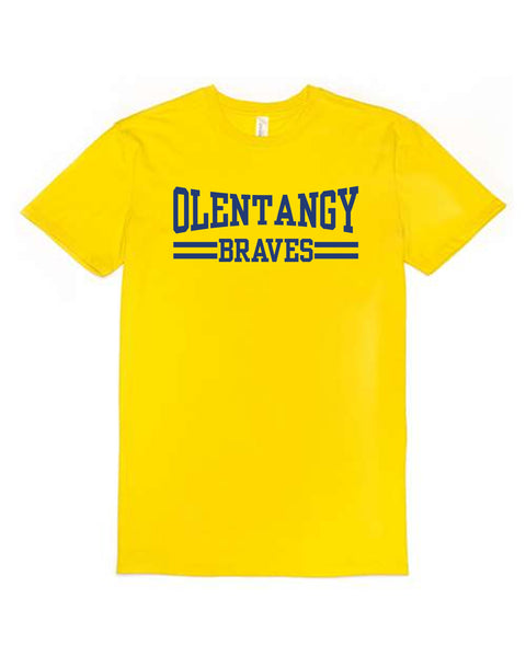 Bright Gold Olentangy Braves Unisex T