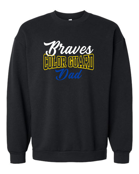 Braves Color Guard Dad Crewneck Fleece