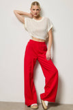 Wide Leg Cotton Jogger Sweatpants