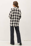 Black & Cream Buffalo Check Flannel Shirt