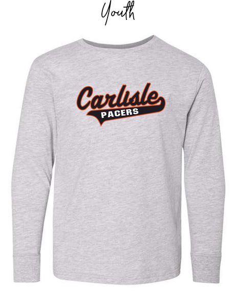 Youth Carlisle Pacers Script Long Sleeve T