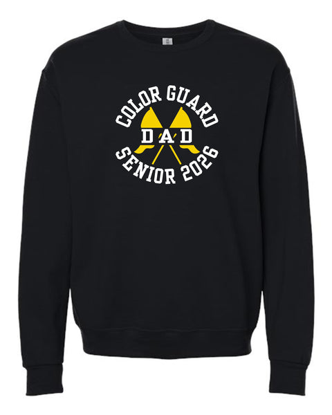 Senior Color Guard Dad Crewneck Fleece