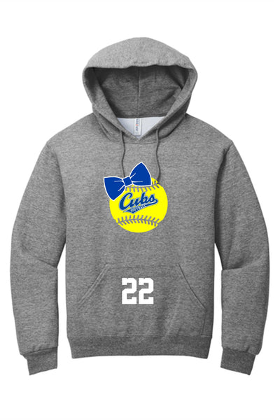 Cubs Softball Bow Hoodie (more colors)
