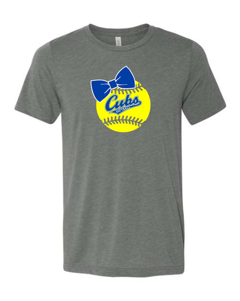 Cubs Softball Bow Unisex T